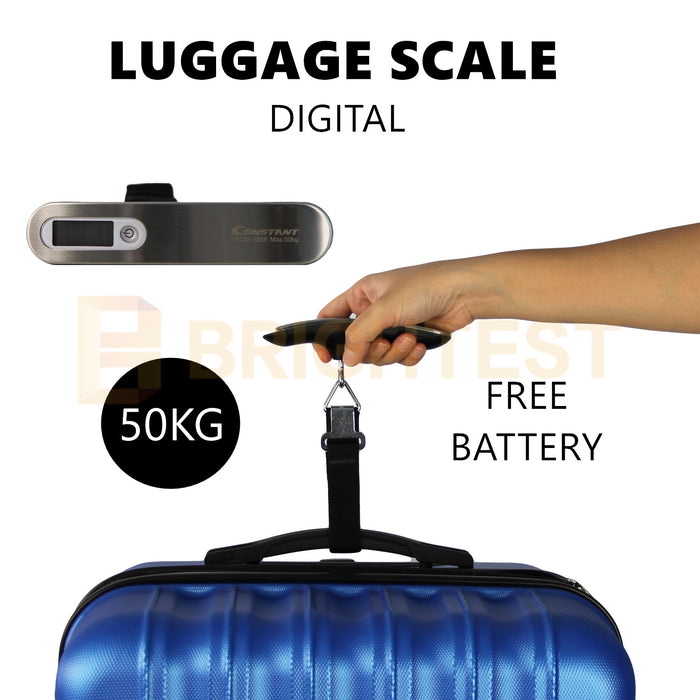Electronic Portable Digital Luggage Weighing Scale Travel Hanging Weight LCD 50kg