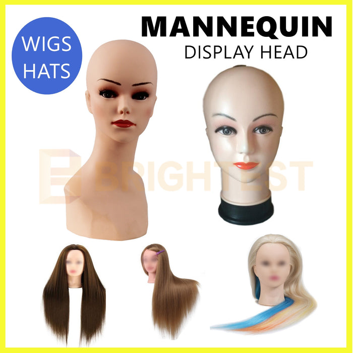 Mannequin Display Head Stand Female Makeup Model Hat Wig Hair Jewellery Dummy