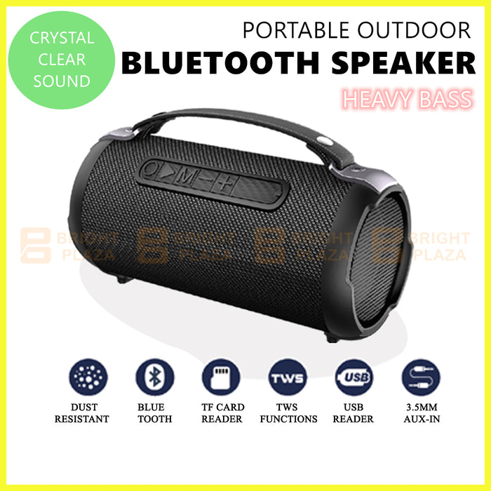 Outdoor Portable Wireless Bluetooth Speaker Stereo Super Bass Music Boombox TWS