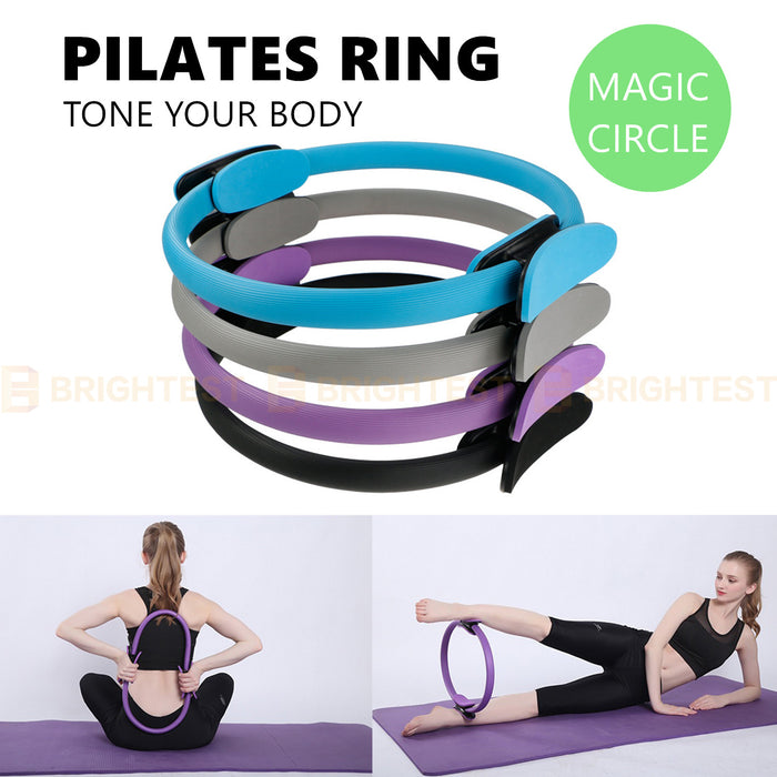 Pilates Ring Exercise Resistance Yoga Gym Rings Fitness Magic Circle F