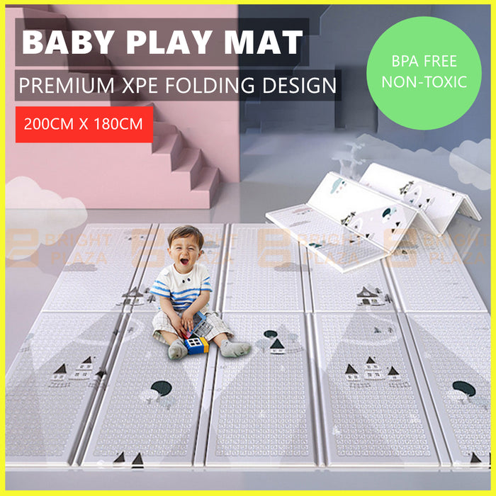 Premium Foldable Baby Kids Play Mat Crawling Pad Waterproof Foam Carpet Rug Cushion