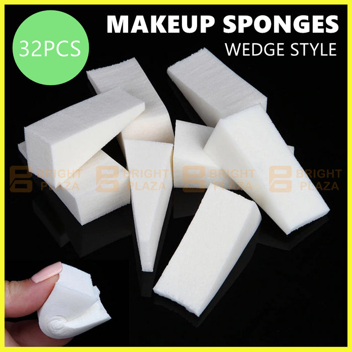 32pcs Makeup Sponge Cosmetic Wedge Sponges Beauty Applicator Blend Tool Face