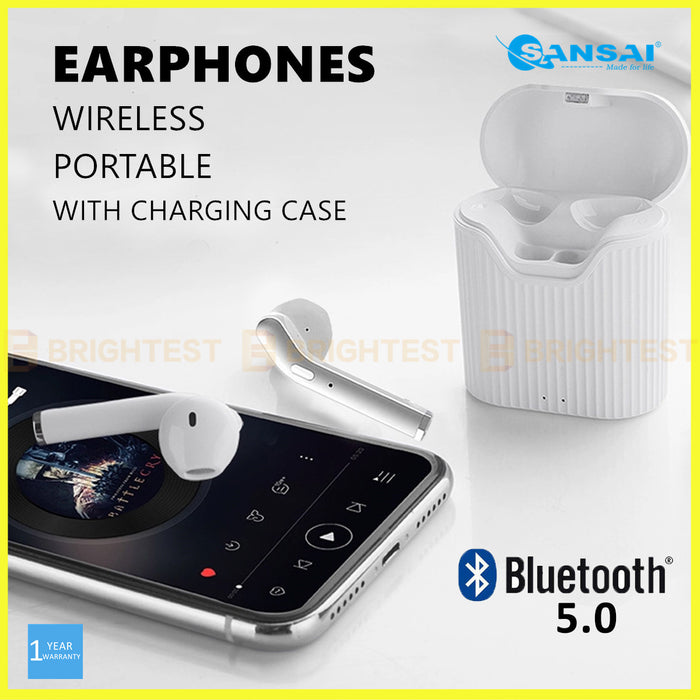 Wireless Stereo Earphone Headphone Headset Earbuds Bluetooth Charging Case Mic