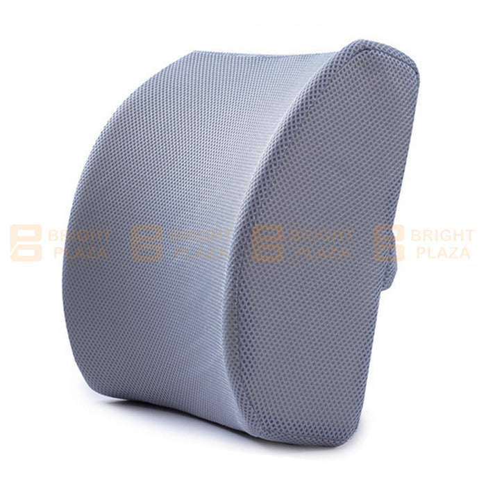 Memory Foam Lumbar Back Support Cushion Pillow Waist Home Office Car Chair Mesh