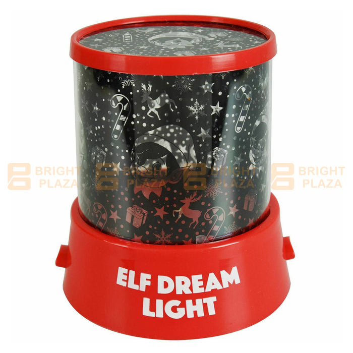 Elf Dream Night Light Kids LED Wall Projector Lamp Colour Changing Baby Elves Xmas