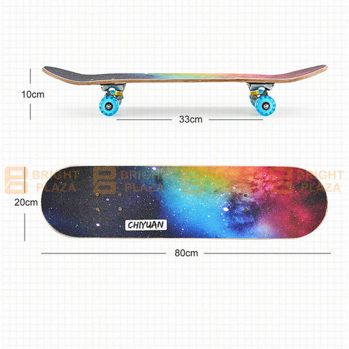 Kids Teenagers Skateboard Complete Set Up Beginner to Pro Boards Light Up Wheels