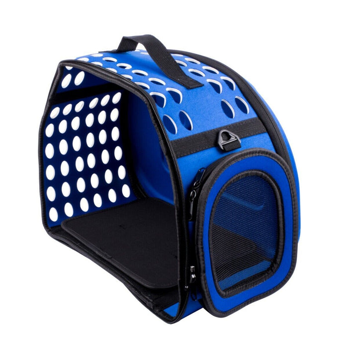 Portable Pet Cat Dog Carrier Bag Tote Cage Ventilated with Embossed Paw Prints