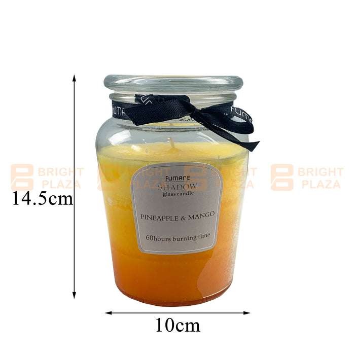 60 Hours Scented Candle in Glass Jar With Lid Cup Candles Weddings Gift Home Décor