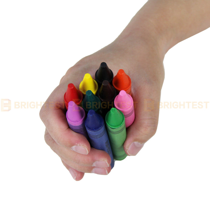 20 x Jumbo Crayons Thick Crayon Assorted Colours Kid Craft Drawing Colouring