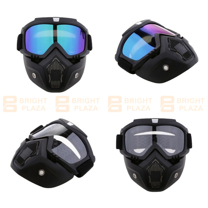 Motorbike Goggles Face Shield Motorcycle Bicycle Bike Glasses Skiing Snow Eyewear