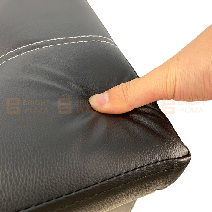 Large Folding Ottoman Storage Footstool Stool Box Pouf Seat Bench Faux Leather Rec