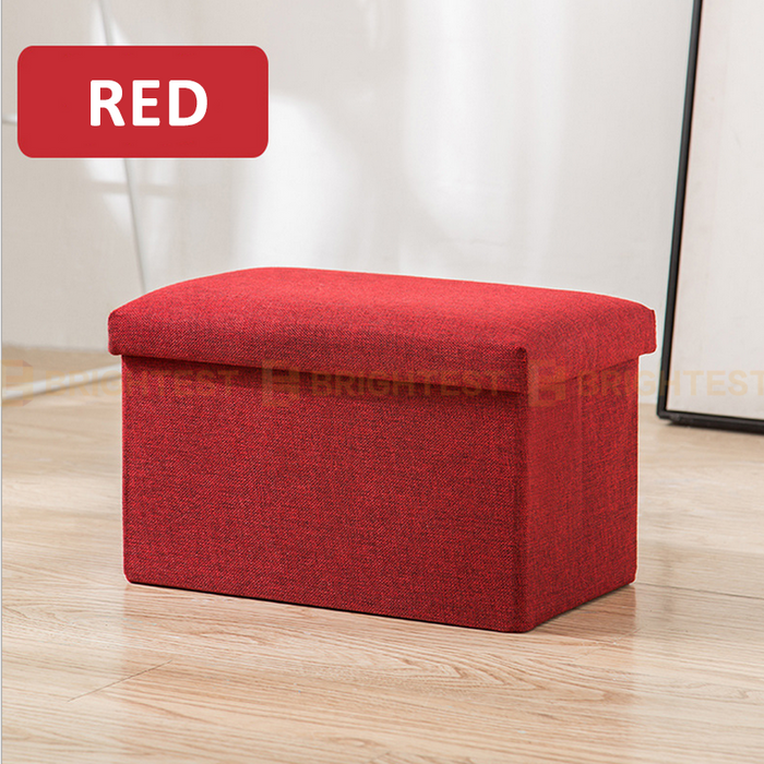 Large Folding Ottoman Storage Footstool Stool Blanket Box Pouf Seat Bench Linen