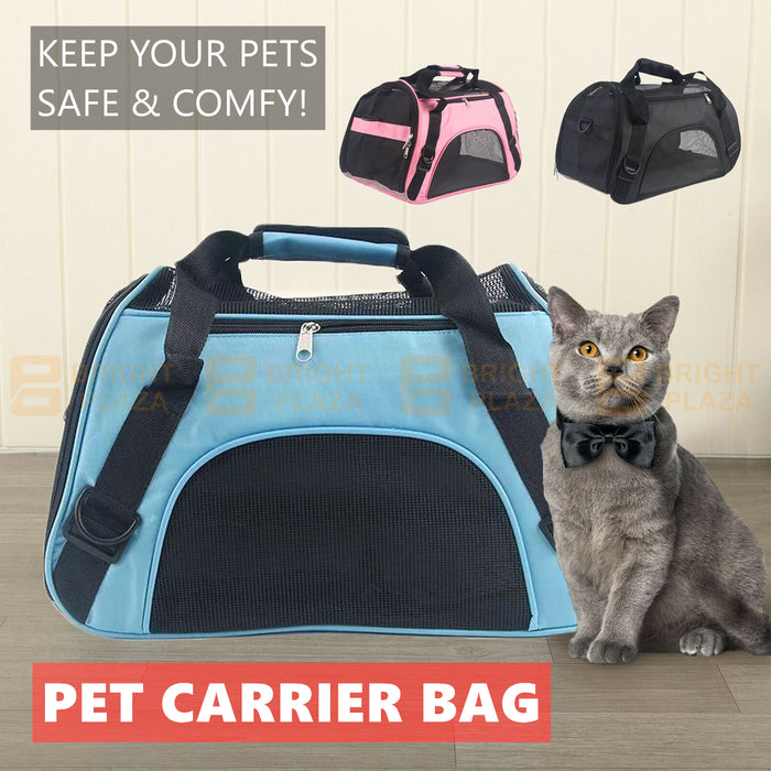Pet Carrier Portable Cat Dog Travel Hand Shoulder Bag Tote Puppy Comfort Cage