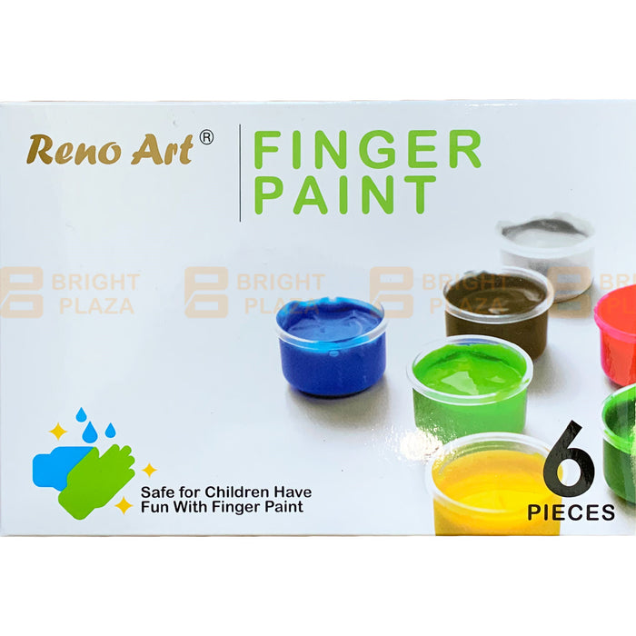 6 x 35ml Finger Paint Set Kids Paints Pot Non-Toxic Children Art Fun Painting Safe