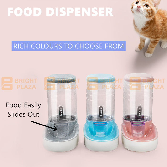 3.8L Pet Cat Dog Water Bowl Food Feeder Dispenser Plastic Automatic Drinking Bottle