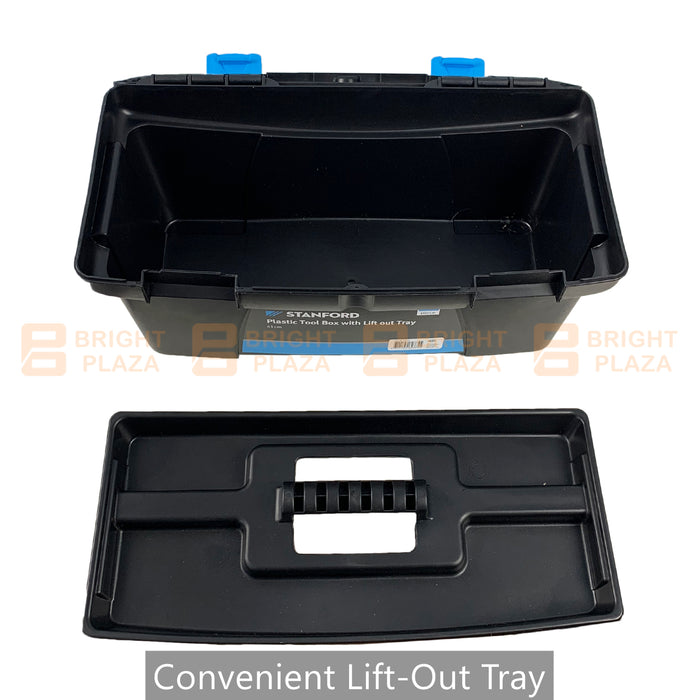 Portable Plastic Tool Box Toolbox DIY Parts Tools Box Container Storage Case Tray 41cm