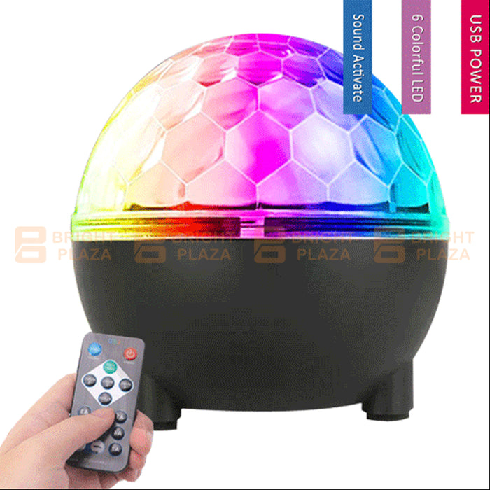 LED Crystal Magic Ball Disco DJ Party Light Lamp Effect Strobe Remote Stage Patterns