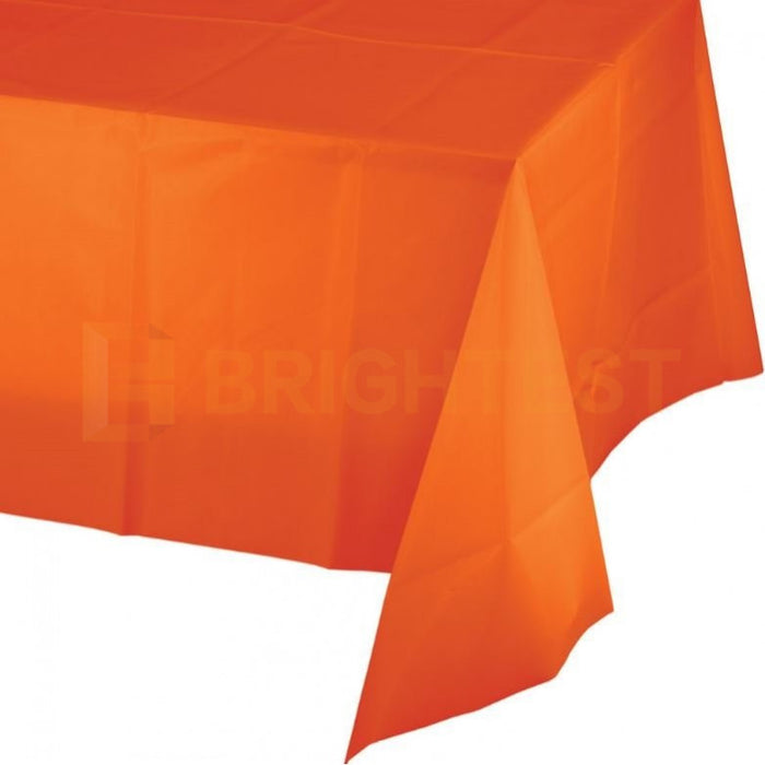Plastic Table Cloth Colour Rectangle Cover Birthday Party Tablecover 137x274cm
