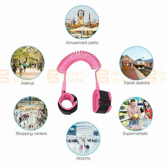 Baby Toddler Kids Strap Wrist Leash Safety Walking Anti-Lost Harness Hand Belt Link Cord