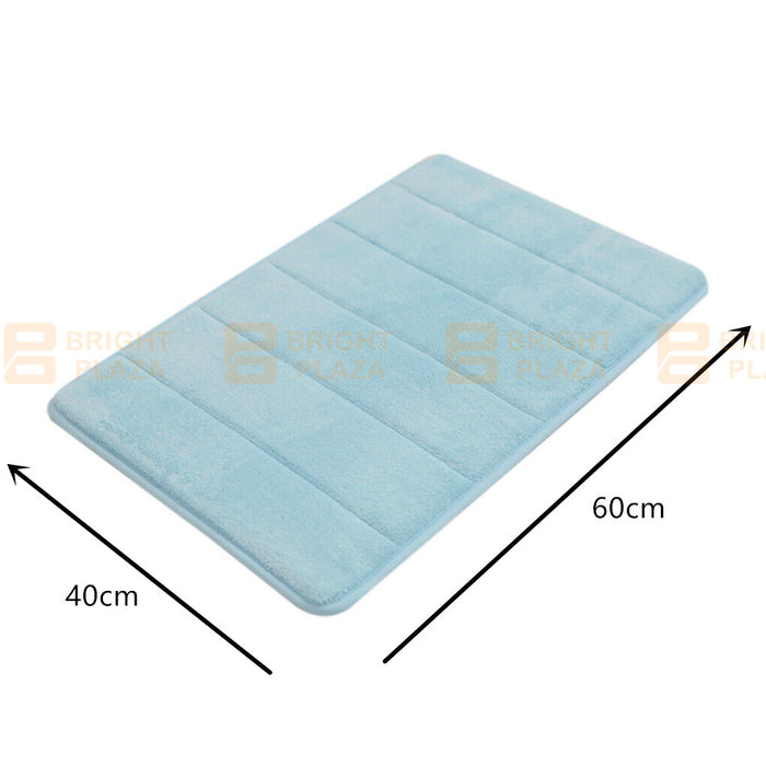 Memory Foam Bath Bathroom Mat Pad Soft Absorbent Non-Slip Bedroom Floor Tub Rug