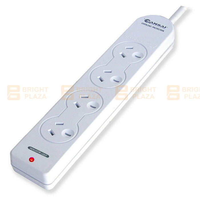4/6 Way Outlet Power Board Powerboard Sockets Power Point Extension Space Saving
