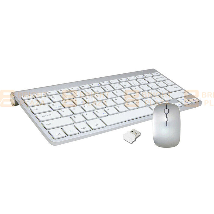 Wireless Keyboard and Cordless Optical Mouse Set Combo for Windows Apple Laptop