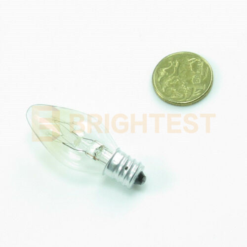 8pcs Clear Night Light Lamp Replacement Bulbs 7W E12 240V Small Screw On Bulb