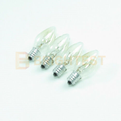 8pcs Clear Night Light Lamp Replacement Bulbs 7W E14 240V Small Screw On Bulb